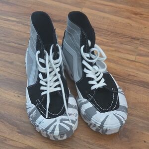 Vans Black and White Skate Shoes